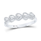 Sterling Silver Round Diamond Heart Gift Ring 0.03 Cttw - Splendid Jewellery