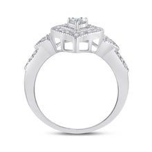 Load image into Gallery viewer, Sterling Silver Round Diamond Heart Ring 1/8 Cttw - Splendid Jewellery