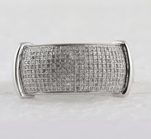 Load image into Gallery viewer, Sterling Silver Round Diamond Mens Band Ring 1/2 Cttw - Splendid Jewellery