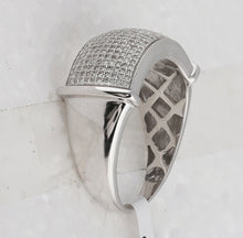 Load image into Gallery viewer, Sterling Silver Round Diamond Mens Band Ring 1/2 Cttw - Splendid Jewellery