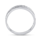 Sterling Silver Round Diamond Men's Wedding Milgrain Band Ring 1/5 Cttw - Splendid Jewellery