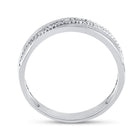 Sterling Silver Round Diamond Men's Wedding Milgrain Band Ring 1/5 Cttw - Splendid Jewellery