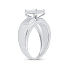 Sterling Silver Round Diamond Micro Pave Ring 1/6 Cttw - Splendid Jewellery