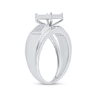 Sterling Silver Round Diamond Micro Pave Ring 1/6 Cttw - Splendid Jewellery