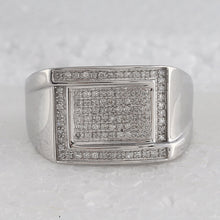 Load image into Gallery viewer, Sterling Silver Round Diamond P3 Micro - Pave Ring 1/3 Cttw - Splendid Jewellery