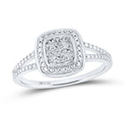 Sterling Silver Round Diamond Ring 0.03 Cttw - Splendid Jewellery