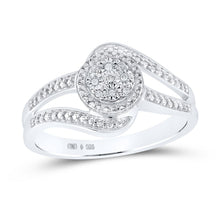 Load image into Gallery viewer, Sterling Silver Round Diamond Ring 0.03 Cttw - Splendid Jewellery