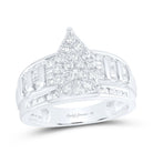 Sterling Silver Round Diamond Ring 1 Cttw - Splendid Jewellery