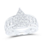 Sterling Silver Round Diamond Ring 1 Cttw - Splendid Jewellery
