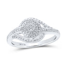 Sterling Silver Round Diamond Ring 1/10 Cttw - Splendid Jewellery
