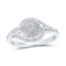 Load image into Gallery viewer, Sterling Silver Round Diamond Ring 1/10 Cttw - Splendid Jewellery