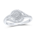 Sterling Silver Round Diamond Ring 1/10 Cttw - Splendid Jewellery