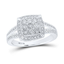 Load image into Gallery viewer, Sterling Silver Round Diamond Ring 1/12 Cttw - Splendid Jewellery