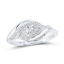 Load image into Gallery viewer, Sterling Silver Round Diamond Ring 1/12 Cttw - Splendid Jewellery
