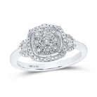 Sterling Silver Round Diamond Ring 1/12 Cttw - Splendid Jewellery