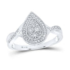 Sterling Silver Round Diamond Ring 1/12 Cttw - Splendid Jewellery