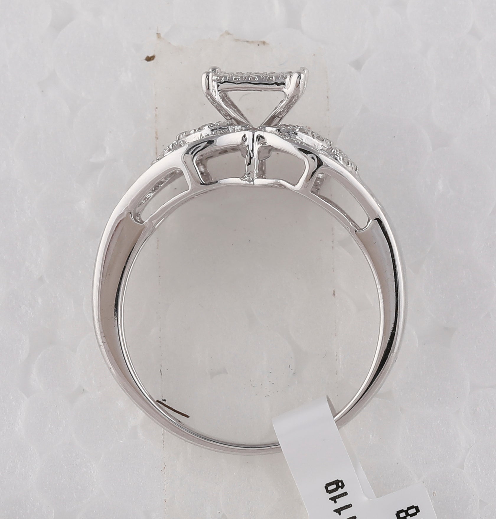 Sterling Silver Round Diamond Ring 1/2 Cttw - Splendid Jewellery