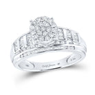 Sterling Silver Round Diamond Ring 1/2 Cttw - Splendid Jewellery
