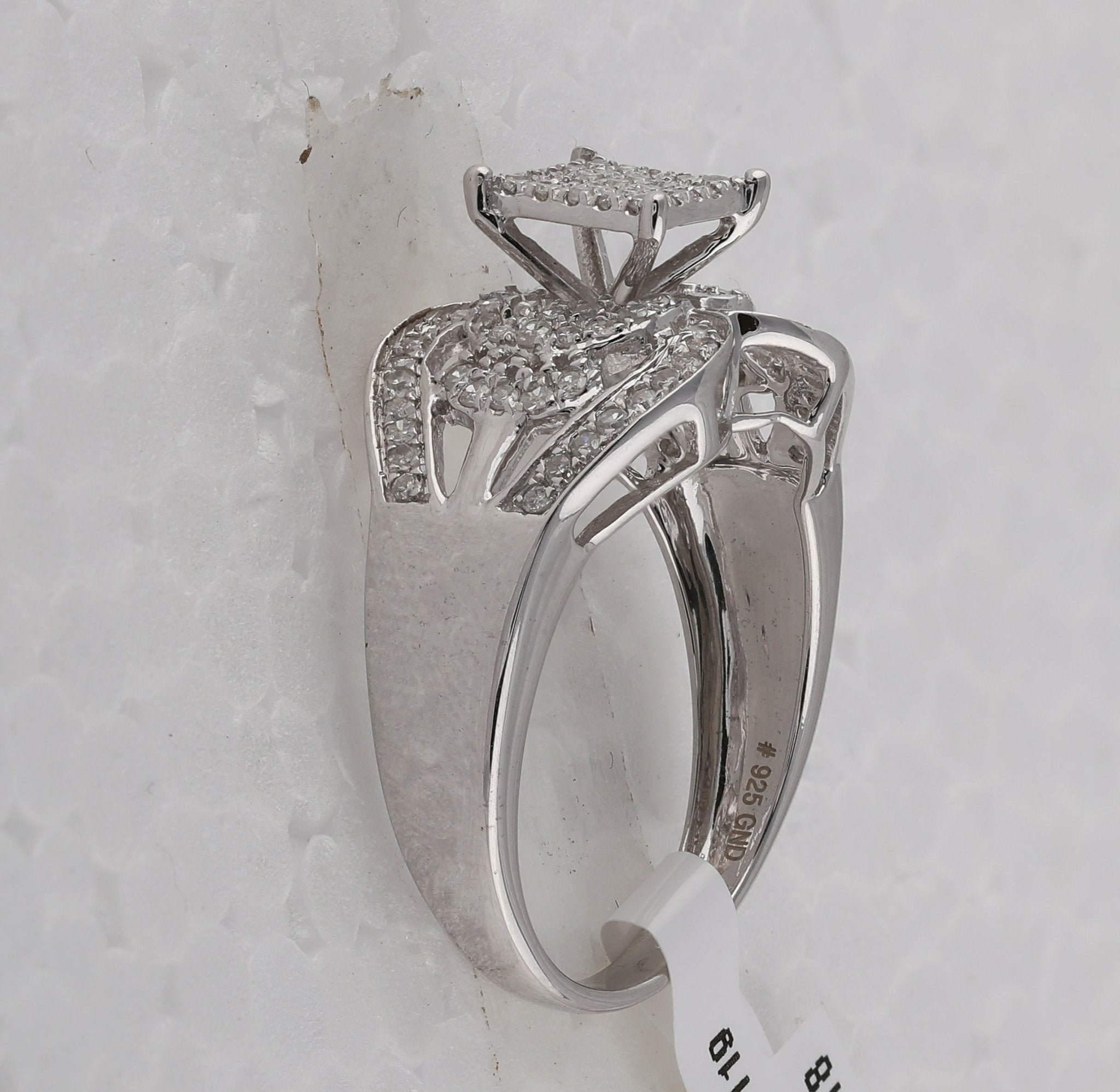 Sterling Silver Round Diamond Ring 1/2 Cttw - Splendid Jewellery