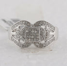 Sterling Silver Round Diamond Ring 1/2 Cttw - Splendid Jewellery
