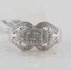 Sterling Silver Round Diamond Ring 1/2 Cttw - Splendid Jewellery