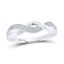 Load image into Gallery viewer, Sterling Silver Round Diamond Ring 1/20 Cttw - Splendid Jewellery
