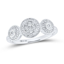 Load image into Gallery viewer, Sterling Silver Round Diamond Ring 1/20 Cttw - Splendid Jewellery