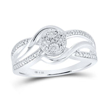 Load image into Gallery viewer, Sterling Silver Round Diamond Ring 1/20 Cttw - Splendid Jewellery