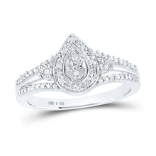 Load image into Gallery viewer, Sterling Silver Round Diamond Ring 1/20 Cttw - Splendid Jewellery