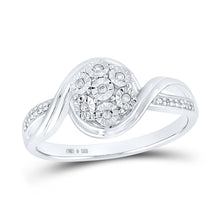 Load image into Gallery viewer, Sterling Silver Round Diamond Ring 1/20 Cttw - Splendid Jewellery