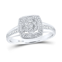 Load image into Gallery viewer, Sterling Silver Round Diamond Ring 1/20 Cttw - Splendid Jewellery
