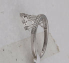 Sterling Silver Round Diamond Ring 1/6 Cttw - Splendid Jewellery