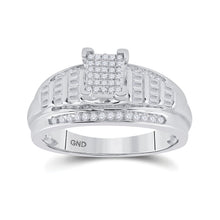 Load image into Gallery viewer, Sterling Silver Round Diamond Ring 3/8 Cttw - Splendid Jewellery