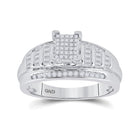 Sterling Silver Round Diamond Ring 3/8 Cttw - Splendid Jewellery