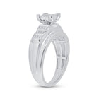 Sterling Silver Round Diamond Ring 3/8 Cttw - Splendid Jewellery