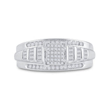 Load image into Gallery viewer, Sterling Silver Round Diamond Ring 3/8 Cttw - Splendid Jewellery