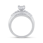 Sterling Silver Round Diamond Ring 3/8 Cttw - Splendid Jewellery