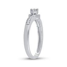 Load image into Gallery viewer, Sterling Silver Round Diamond Solitaire Promise Bridal Ring 1/20 Cttw - Splendid Jewellery