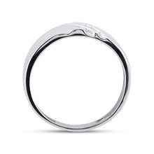 Load image into Gallery viewer, Sterling Silver Round Diamond Sterling Silver Men's Channel Set Wedding Band Ring 1/8 Cttw - Splendid Jewellery