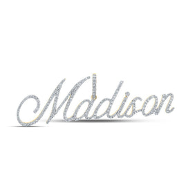 Stunning 10kt Yellow Gold Men's Diamond Madison Charm Pendant - 1 - 1/3 Cttw - Splendid Jewellery