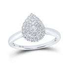 Teardrop Brilliance Diamond Cluster Ring - Splendid Jewellery