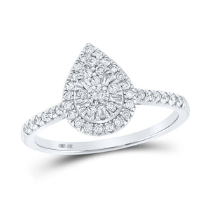 Teardrop Brilliance Diamond Cluster Ring - Splendid Jewellery