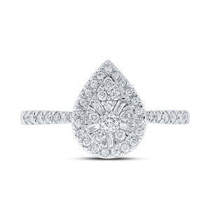 Teardrop Brilliance Diamond Cluster Ring - Splendid Jewellery