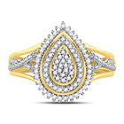Teardrop Brilliance Diamond Ring Front View from Splendid Jewellery
