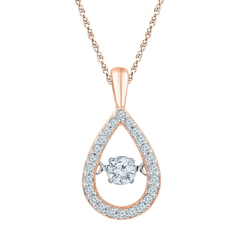 Teardrop Serenade Diamond Pendant - Splendid Jewellery