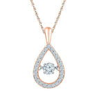 Teardrop Serenade Diamond Pendant - Splendid Jewellery