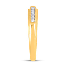 Load image into Gallery viewer, The Dazzling 10kt Yellow Gold His Hers Square Diamond Wedding Set - Splendid Jewellery