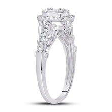 Load image into Gallery viewer, The Dazzling Baguette Diamond Square Cluster Ring - Second Side View