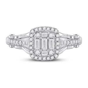 The Dazzling Baguette Diamond Square Cluster Ring - Splendid Jewellery