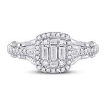 Load image into Gallery viewer, The Dazzling Baguette Diamond Square Cluster Ring - Splendid Jewellery